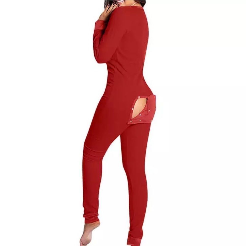 “Red” Adult Onesie W/Butt Flap